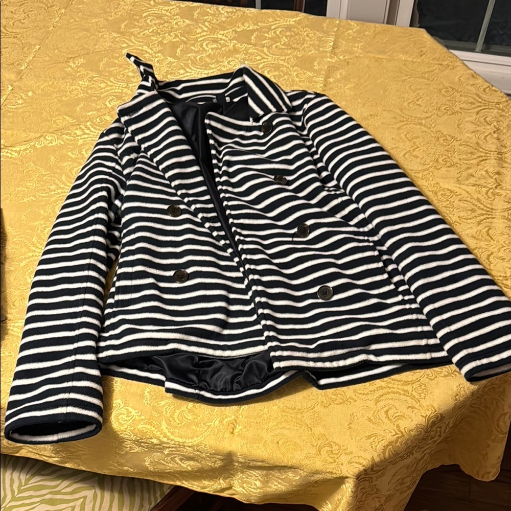 Striped Women's Jacket - Black and White